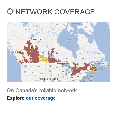 Network Coverage on Canada's reliable network - Explore our coverage